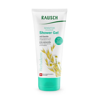 Rausens sensitiv dusjgel kamille fl 200 ml