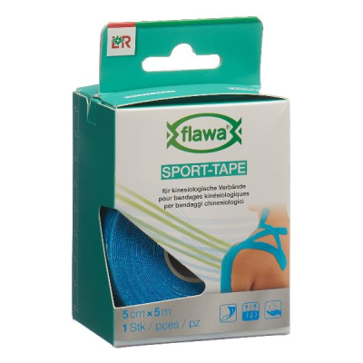 Flawa Sport Tape 5Cmx5m Azul