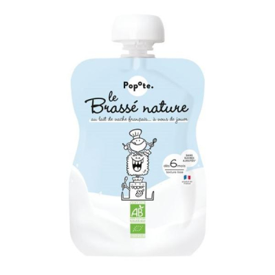 Popote Squeezie Natural Organic Yogurt 100 G