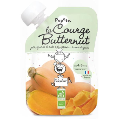 Popote Squeezie Organic Butternut Squash 120 G