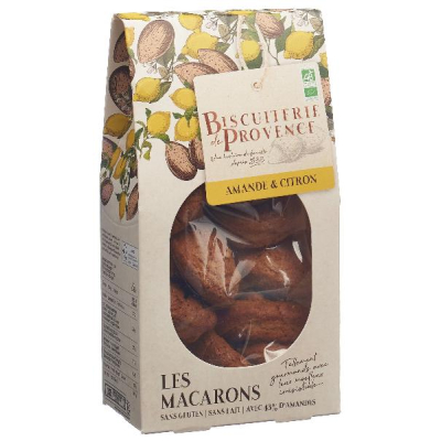 Biscuuiterie Macaroons Almond Lemon GF Organic 130 g