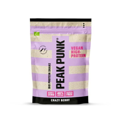 Peak Punk Organic High Protein Shake Crazy Berry 250 g Peak Punk Organic High Protein Shake Crazy Berry 250 g