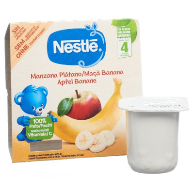 Nestle Compote Apple Banana 4 × 100 جم