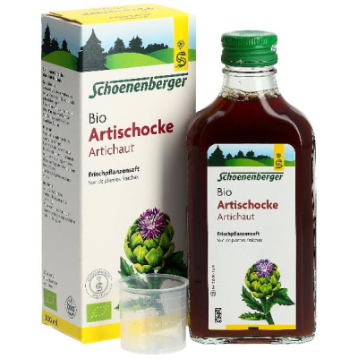 Schoenenberger Artichoke Fresh Plant Juice Organic 200 mL