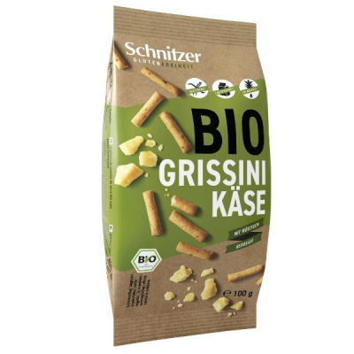 Schnitzer Organic Grissini Cheese Glúten -Free 100 g