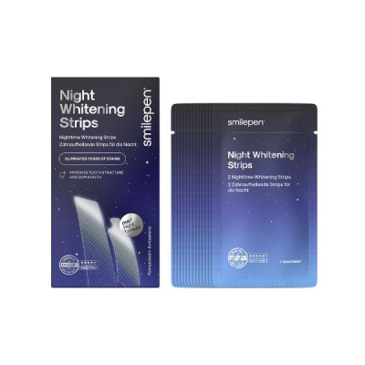 Tiras de blanqueamiento nocturnas de Smilepen 10 x 2 pcs