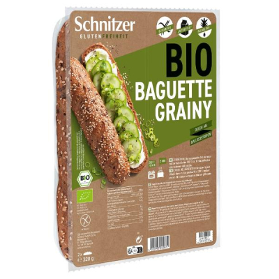 Schnitzer Organic Baguette Grainy 320 G Schnitzer Organic Baguette Grainy 320 G