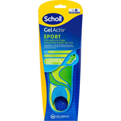 Scholl GelactivトレーナーInsole L Gelwave 1ペア