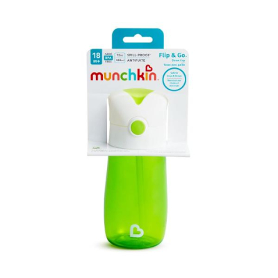MUNCHKIN Flip & Go Straw Bottle 355ml 18M+ MUNCHKIN Flip & Go Straw Bottle 355ml 18M+