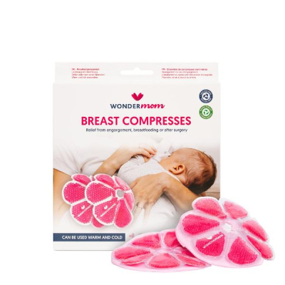 WONDERMOM 3in1 Breast Compresses Cold & Warm 2 Pcs WONDERMOM 3in1 Breast Compresses Cold & Warm 2 Pcs