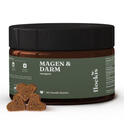 Flocki'nin Köpek Atıştırmalıkları Chewable Mide ve Bağırsak 90 PCS