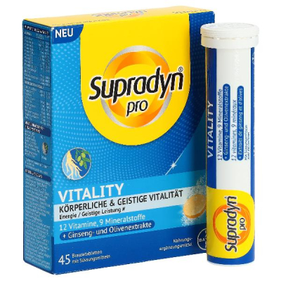 SUPRADYN pro Vitality Effervescent Tablets 45 Pieces