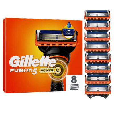 GILLETTE Fusion5 Power System Razor (n) 8 pcs