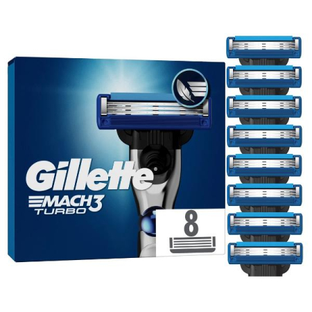 GILLETTE Mach3 Turbo 3D System (n) 8 pcs