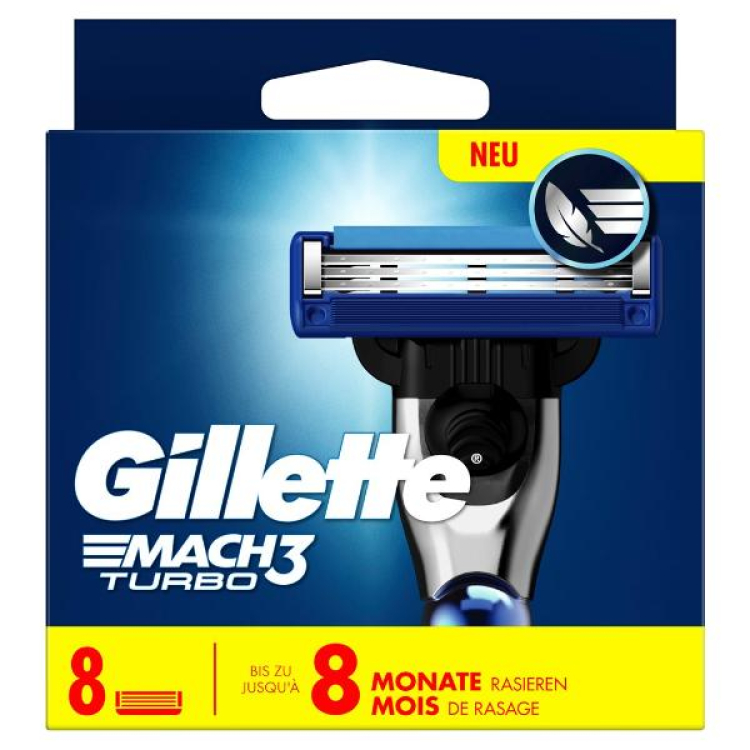 GILLETTE Mach3 Turbo 3D System (n) 8 pcs