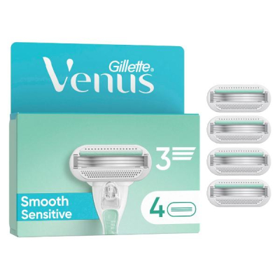 GILLETTE Venus Smooth Women's System Razor 4 Pcs