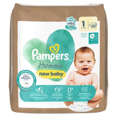 Pampers Harmonie GR1 2-5kg Paket Tunggal 22 STK