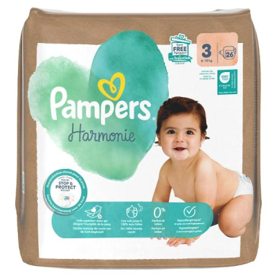 Pampers Harmony GR3 6-10kg Single Pack (S) 26 STK