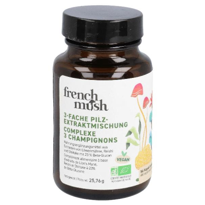FRENCH MUSH Triple Mushroom Extract Blend Capsules 56 Pcs