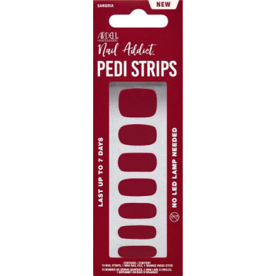 Ardell Nail Addict Strips Ped Sangria 16 Stk