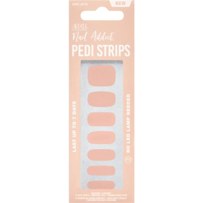Ardell Nail Addict Strips Ped Cafe Latte 16 PC