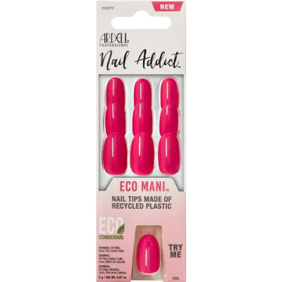 Ardell Nail Addict Eco Mani Poppy 30 PCS