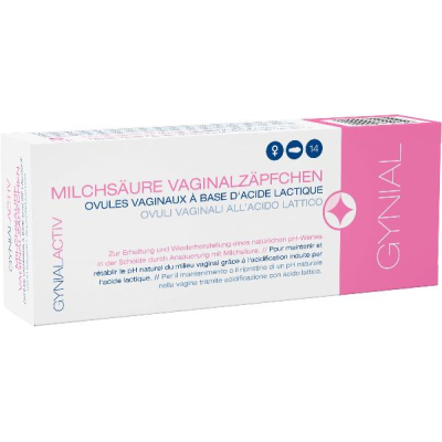Sypozytoria dopochwowa aktywnego kwasu mlekowego 14 szt.