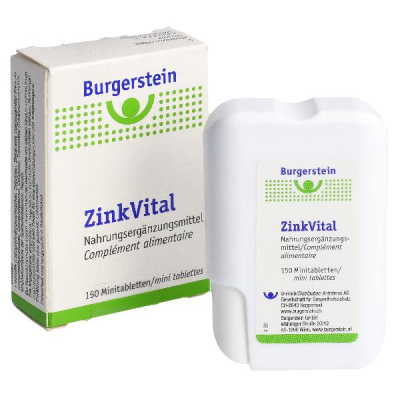 BURGERSTEIN ZincVital Mini Tablets 5 mg 150 pcs
