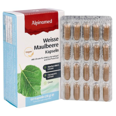 كبسولات التوت البيضاء البيضاء 60 قطعة