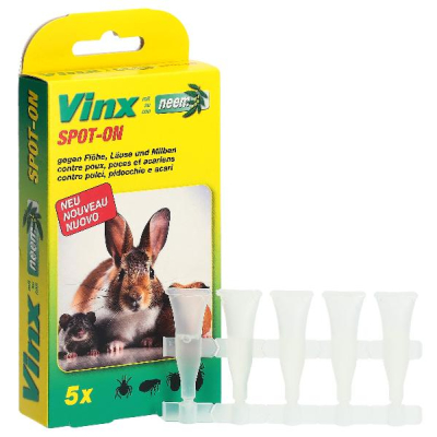 VINX Spot On Drops with Neem Rodents 5 x 1 ml