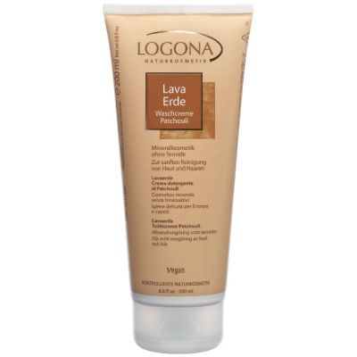 LOGONA Clay Wash Cream Patchouli 200 ml