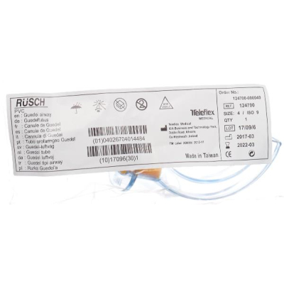 RÜSCH Oropharyngeal Tube Güdel Size 4 PVC