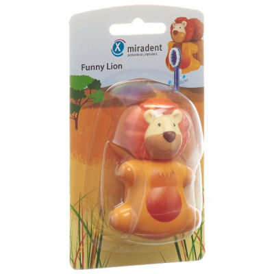 MIRADENT Funny Snapper Toothbrush Holder Lion