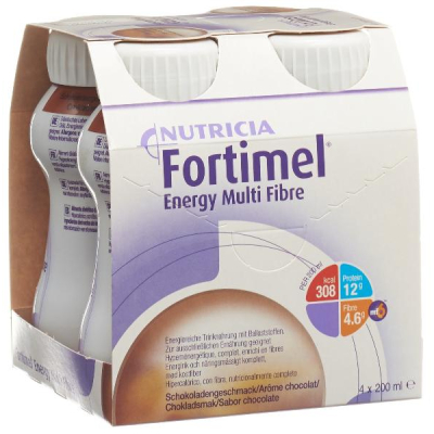 Fortimel Multifibre 1.5 Kcal Schoko 4 x 200 ml