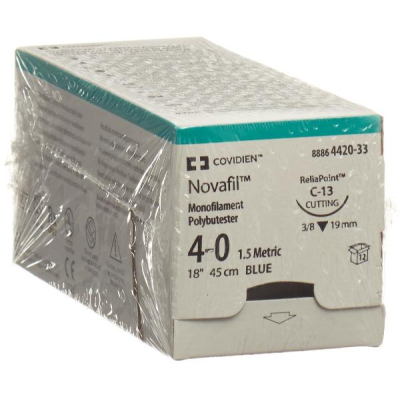 NOVAFIL 45cm blue 4-0 C-13 12 pcs