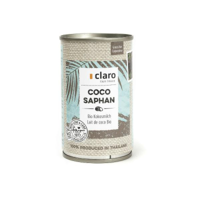 Claro Coco Saphan Leche de coco orgánica puede 160 ml