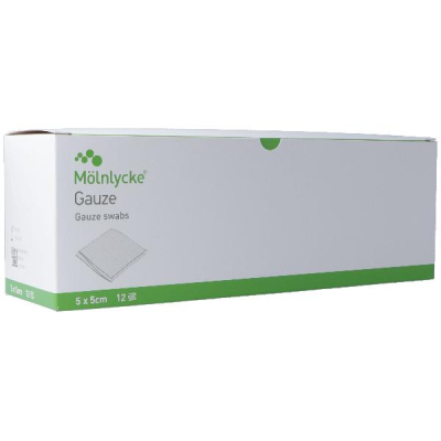 MOLNLYCKE Gauze Compress 5x5cm 12-ply pack 24 Bags 5 Pieces