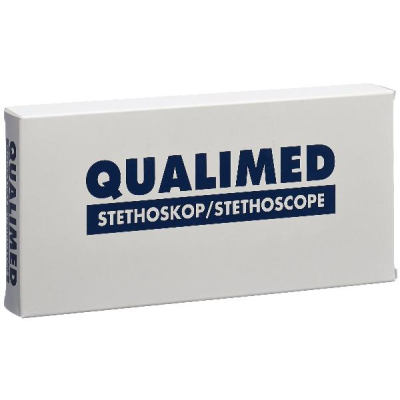 QUALIMED Double Head Stethoscope NURSE red