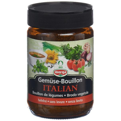 MORGA Vegetable Bouillon Yeast-Free Italian Organic Cube 200 g