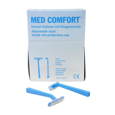 AMPRI Disposable Razor Single-Edge Blade Black 100 Pcs