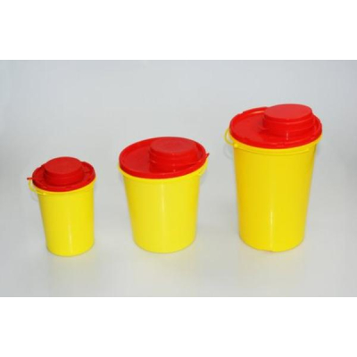 AMPRI Needle Disposal Box 2l Yellow/Red