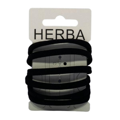 Herba juuksed sidemed 5,6 cm musta musta 6 tk