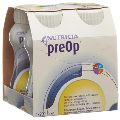 முன்கூட்டியே குடிக்கும் உணவு லிக் எலுமிச்சை 4 x 200 மில்லி