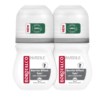 Borotalco DEO Invisible Roll-on 2 x 50 ml