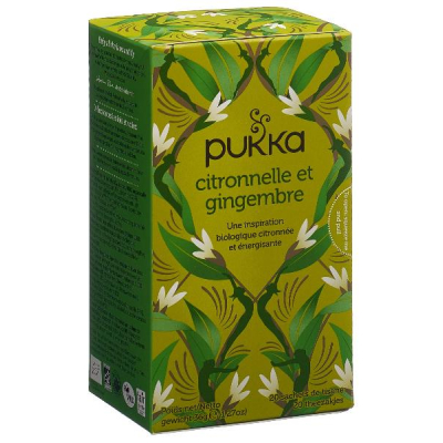 Pukka Lemongrass y Ginger Botella de té orgánico 20 piezas