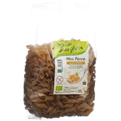 MA VIE S GLUT Mini Penne Rice Semi Whole Grain 500 g