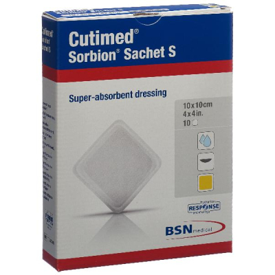 CUTIMED Sorbion Sachet S 10x10cm 10 Pieces