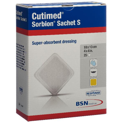 CUTIMED Sorbion Sachet S 10x10cm 25 Pieces