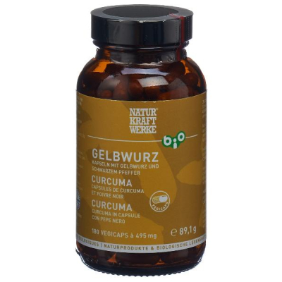 NATURKRAFTWERKE Turmeric Vegicaps Organic 180 pcs