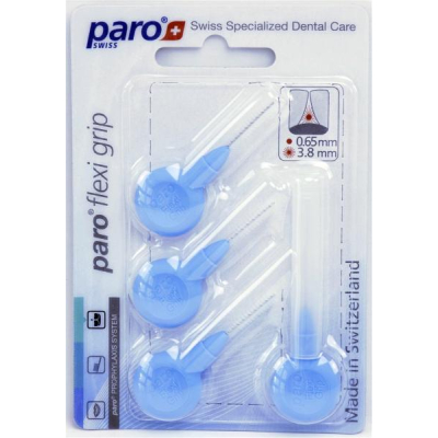 PARO Flexi Grip 3.8mm light blue fine 4 pcs